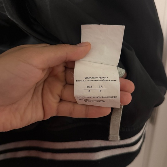 Off-White Cherry Blossom Wool Blend Bomber Jacket - Picture 6 of 9